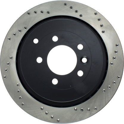 StopTech 05-09 Land Rover LR3 / 06-13 Land Rover Range Rover Sport Drilled Left Rear Cryo Rotor Stoptech