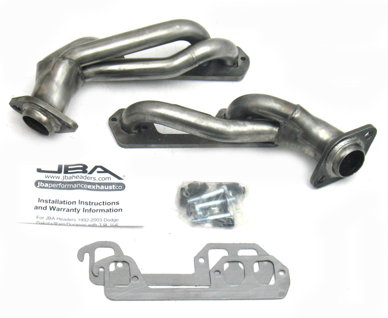 JBA 96-03 Dodge Truck 3.9L V6 1-1/2in Primary Raw 409SS Cat4Ward Header JBA