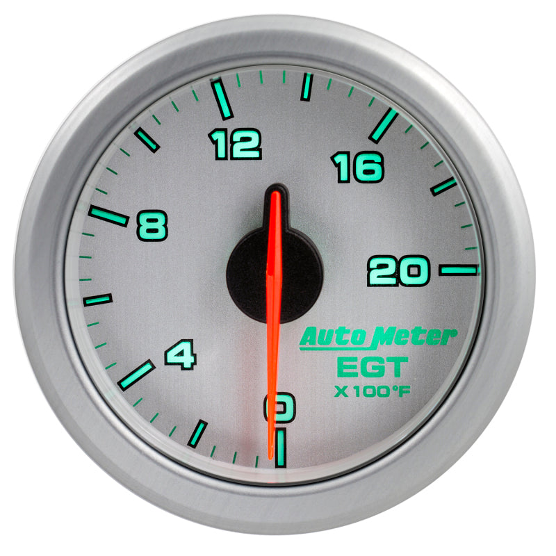 Autometer Airdrive 2-1/16in EGT Gauge 0-2000 Degrees F - Silver