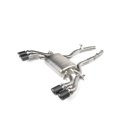 Remus BMW X3 M Competition F97 (S58B30A w/GPF) Axle Back Exhaust w/Carbon Tail Pipe Set - eliteracefab.com
