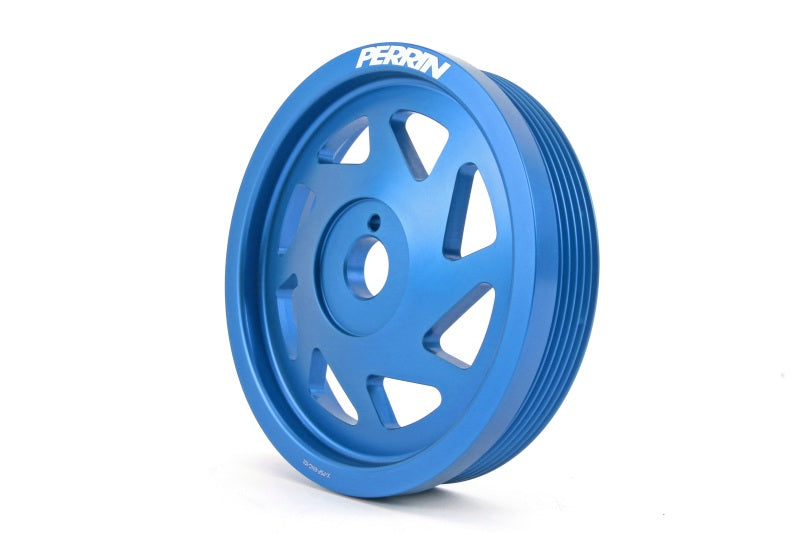 Perrin 15-18 Subaru WRX / 13-20 BRZ / 14-18 Forester XT FA/FBCrank Pulley - Blue - eliteracefab.com