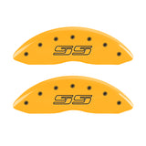 MGP 4 Caliper Covers Engraved Front & Rear Avalanche SS Yellow Finish Black Char 2000 Chevy Tahoe