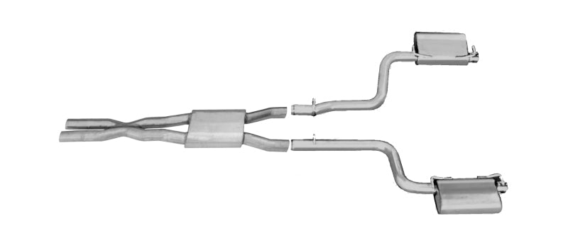 Gibson 11-15 Dodge Challenger SXT 3.6L 2.5in Cat-Back Dual Exhaust - Stainless Gibson