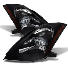 Load image into Gallery viewer, Xtune Nissan 350Z 03-05 Crystal Headlights Xenon/Hid Model Only Black HD-JH-N350Z-HID-BK - eliteracefab.com