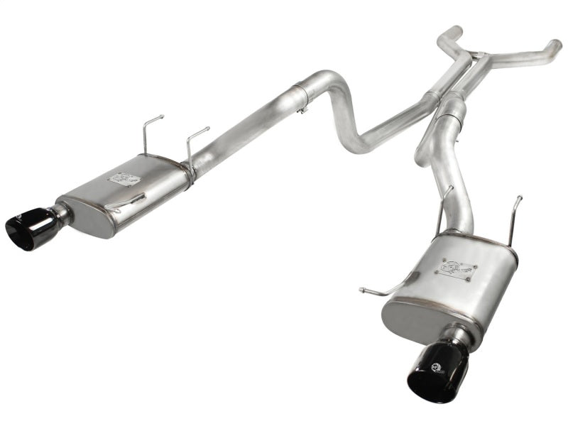 aFe MACHForce XP Cat-Back Exhaust 3in SS w/ Black Tips 11-14 Ford Mustang GT V8 5.0L aFe