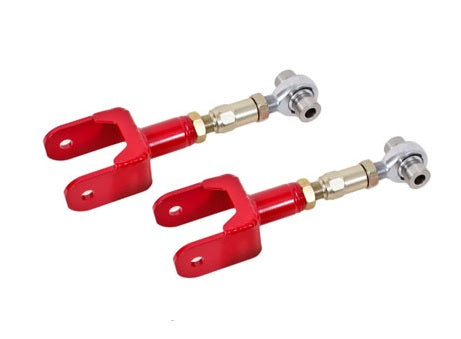 BMR UPPER CONTROL ARMS ON-CAR ADJUSTABLE ROD END RED (79-04 MUSTANG) - eliteracefab.com