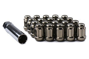 WHEEL MATE MUTEKI CLOSED END LUG NUTS – BLACK CHROME 12×1.25 - eliteracefab.com