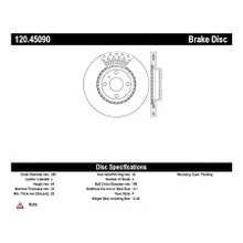 Load image into Gallery viewer, CENTRIC PREMIUM FRONT BRAKE ROTOR 2016 MAZDA MIATA W/ BREMBO BRAKES, 120.45090 - eliteracefab.com