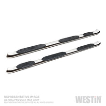 Load image into Gallery viewer, Westin 2019 Chevrolet Silverado Crew Cab PRO TRAXX 5 W2W Oval Nerf Step Bars - Stainless Steel