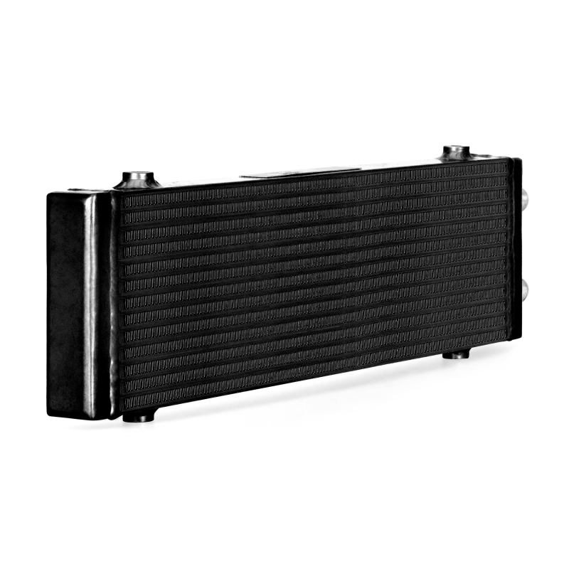 Mishimoto Universal Large Bar and Plate Dual Pass Black Oil Cooler - eliteracefab.com