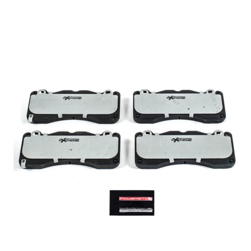 Power Stop 15-19 Ford Mustang Front Z26 Extreme Street Brake Pads w/Hardware - eliteracefab.com