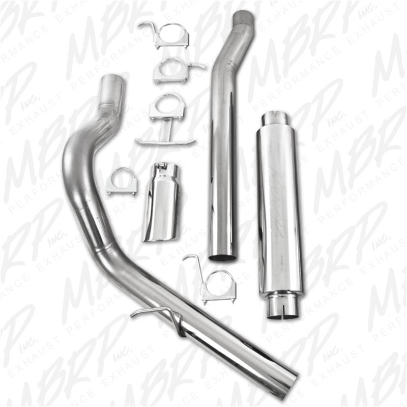 MBRP 2003-2007 Ford F-250/350 6.0L EC/CC Cat Back Single Side (Stock Cat) - eliteracefab.com