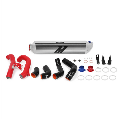 Mishimoto 2016+ Honda Civic 1.5T / 2017+ Honda Civic Si Silver Intercooler Kit w/Red Pipes - eliteracefab.com