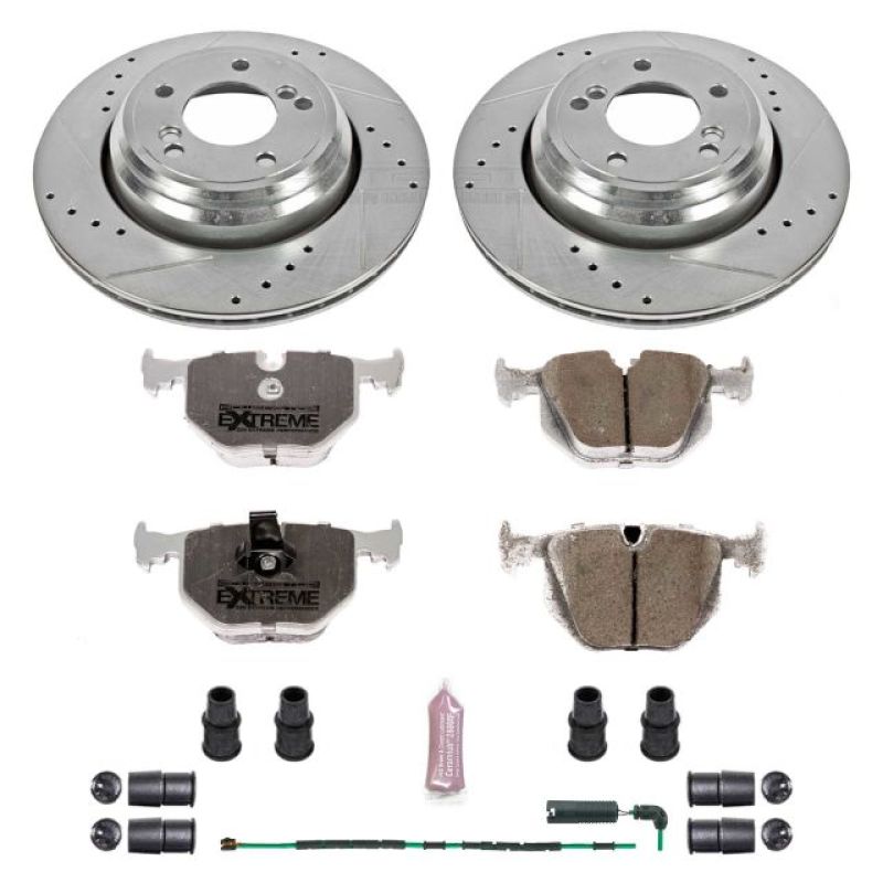 Power Stop 01-06 BMW M3 Rear Z26 Street Warrior Brake Kit PowerStop