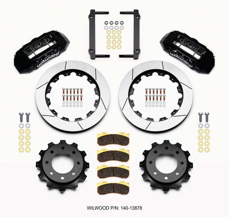 Wilwood TX6R Rear Kit 16.00in Black 1999-2010 GM H2 / 2500 4.63 Cntr Wilwood