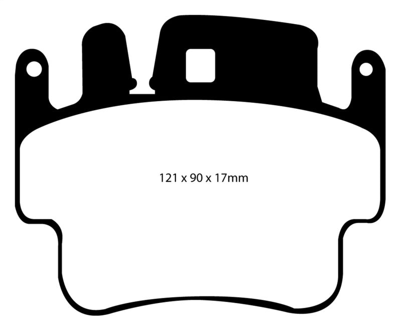 EBC 98-05 Porsche 911 (996) (Cast Iron Rotor only) 3.4 Carrera 2 Redstuff Front Brake Pads - eliteracefab.com