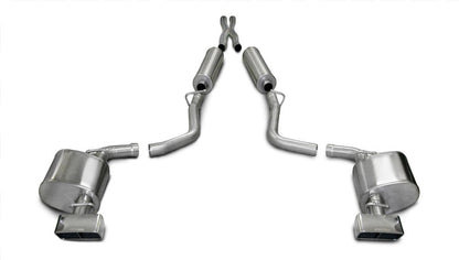 Corsa 09-10 Dodge Challenger R/T 5.7L V8 Manual Polished Xtreme Cat-Back Exhaust CORSA Performance