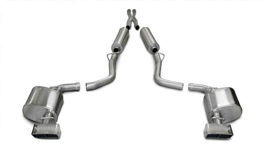 Corsa 09-10 Dodge Challenger R/T 5.7L V8 Manual Polished Xtreme Cat-Back Exhaust CORSA Performance