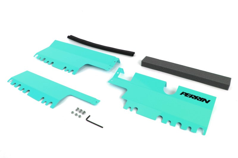 Perrin 15-19 Subaru WRX/15-18 STI (Excluding STI Type RA) Radiator Shroud - Hyper Teal - eliteracefab.com