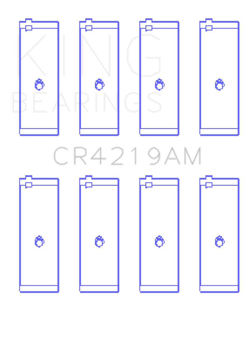 King Toyota 1RZ (Size 0.25) Connecting Rod Bearing Set King Engine Bearings