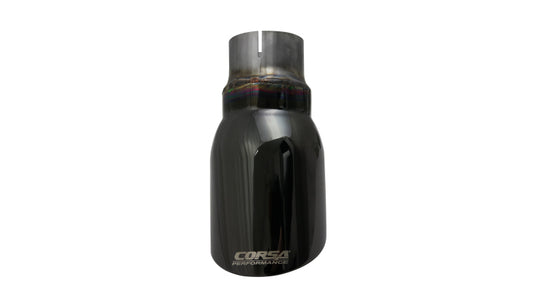 Corsa Single Universal 2.5in Inlet / 4in Outlet Black PVD Pro-Series Tip Kit CORSA Performance