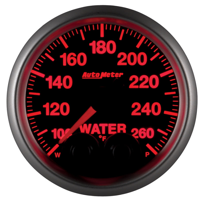 Autometer Elite 52mm 100-260 Degress F Water Temperature Peak and Warn Gauge w/ Electonic Control 5654