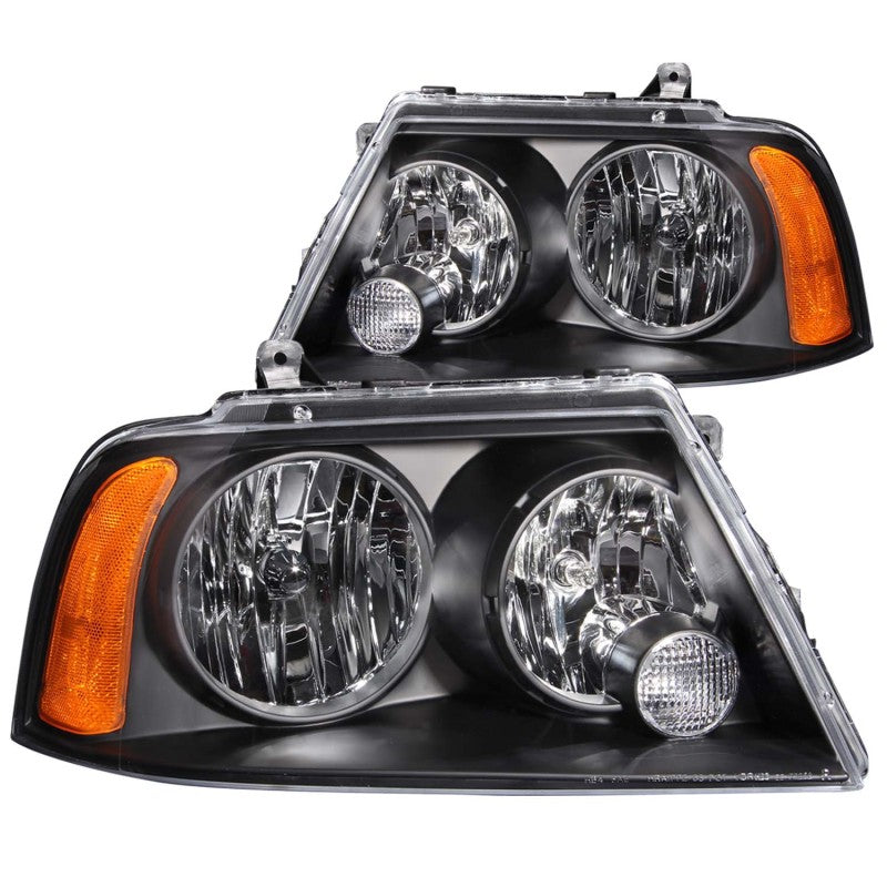 ANZO 2003-2006 Lincoln Navigator Crystal Headlights Black - eliteracefab.com