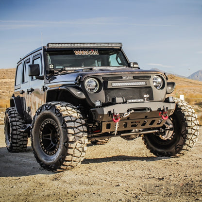 Westin 18-20 Jeep Wrangler JL / 20 Gladiator Tube Fenders - Front - Textured Black - eliteracefab.com