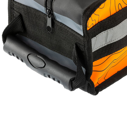 ARB Micro Recovery Bag Orange/Black Topographic Styling PVC Material - eliteracefab.com