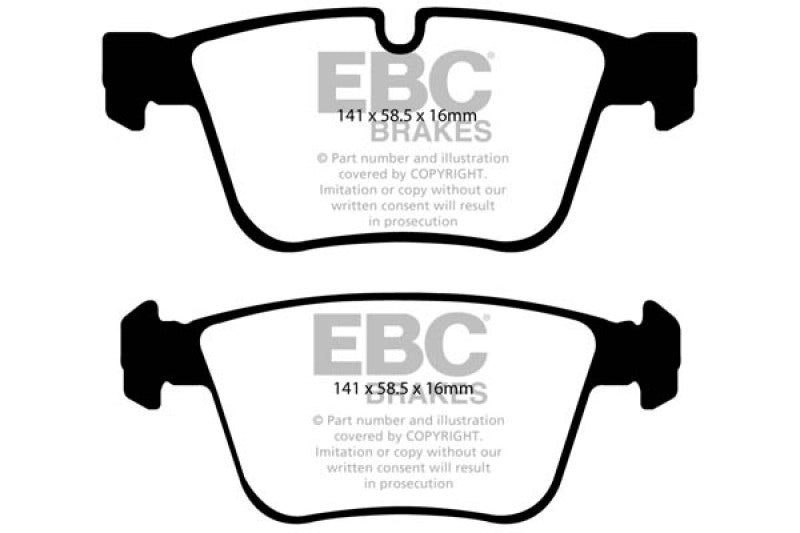 EBC 07-11 Mercedes-Benz CL63 AMG 6.2 Redstuff Rear Brake Pads - eliteracefab.com