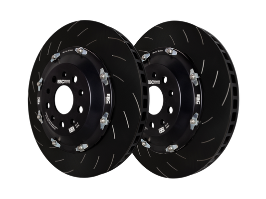 EBC Racing 2020+ Chevrolet Corvette Stingray C8 6.2L 2 Piece SG Racing Rear Rotors EBC