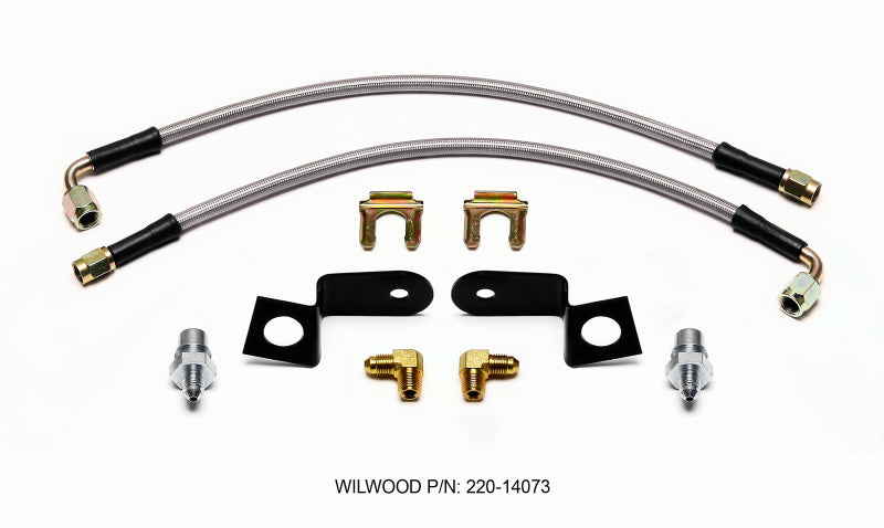 Wilwood Flexline Kit 14in. M10-1.00 90 Deg Wilwood