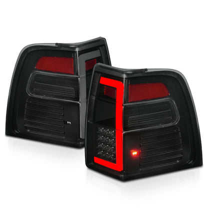 ANZO FORD EXPEDITION 07-17 LED C BAR TAIL LIGHTS BLACK SMOKE LENS W/ SEQUENTIAL SIGNAL - 311409