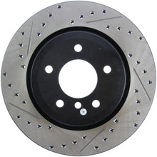 Load image into Gallery viewer, StopTech 06 BMW 330 / 07-09 BMW 335 Slotted &amp; Drilled Right Rear Rotor - eliteracefab.com