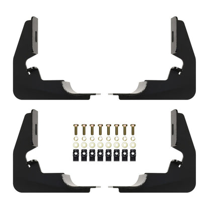 Westin 2014-2018 Chevy Silverado 1500 Reg Cab Premier Oval Nerf Step Bar Mount Kit - Black