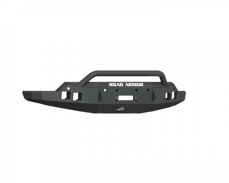 Road Armor 19-21 GMC Sierra 1500 Stealth Front Winch Bumper w/ Pre-Runner Guard - Tex Blk Road Armor