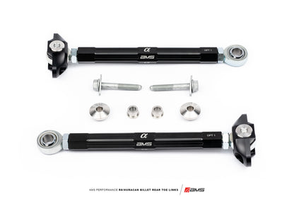 AMS Performance ALP.37.11.0010-1 2017+ Audi R8 RWD/AWD / 2015+ Lamborghini Huracan RWD Only Billet Rear Toe Links