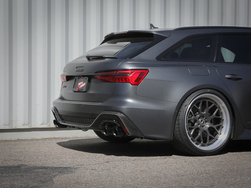 aFe 20-22 Audi RS6 Avant V8 4L (tt) MACH Force-Xp 3in to 2.5in 304 SS Cat-Back Exhaust w/ Black Tip aFe