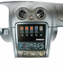 Load image into Gallery viewer, Moroso 99-04 Mazda Miata NB Radio Pocket Block Off Plate With Switches - eliteracefab.com