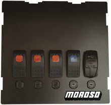 Load image into Gallery viewer, Moroso 99-04 Mazda Miata NB Radio/HVAC Pocket Block Off Plate With Switches - eliteracefab.com