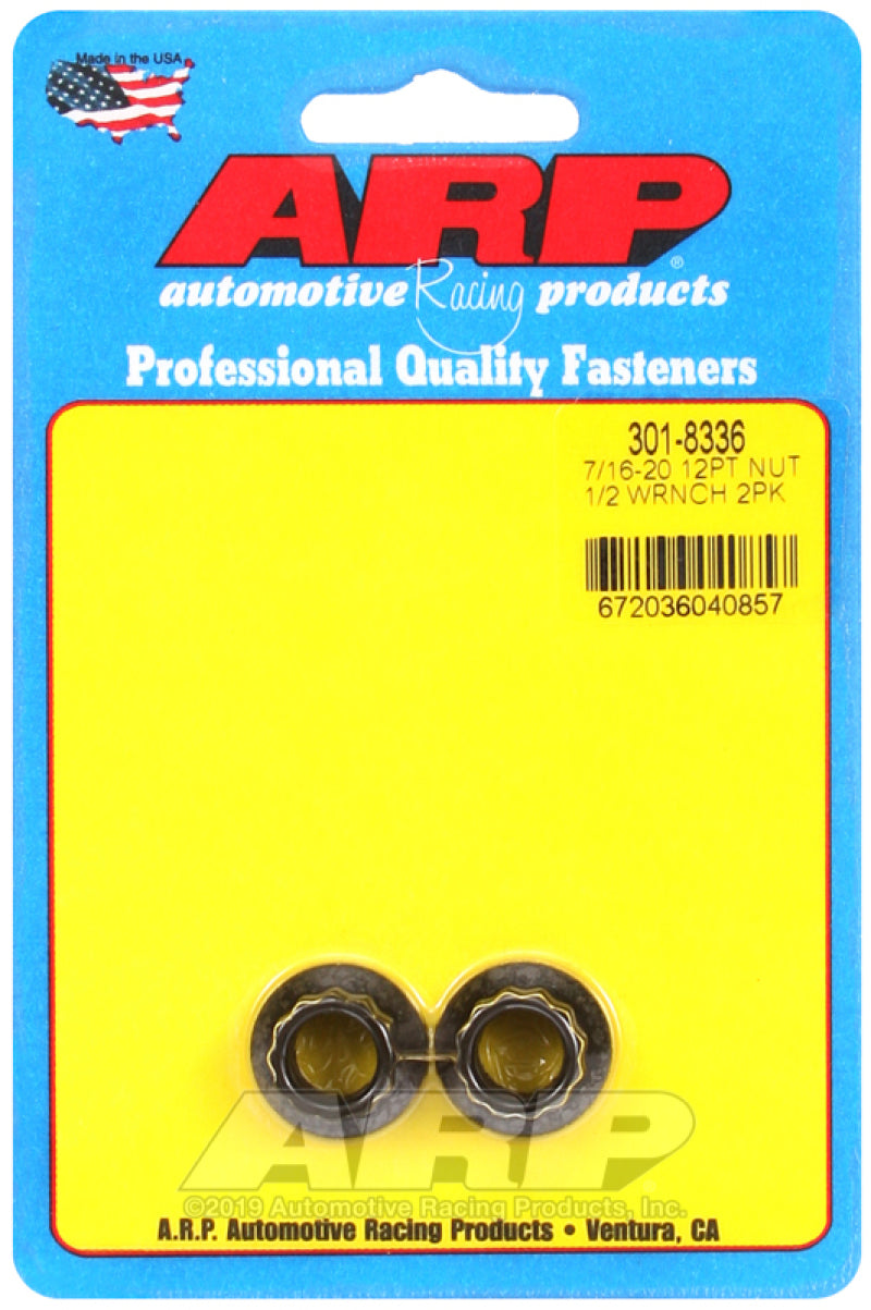 ARP 7/16in-20 1/2 Socket 12pt Nut Kit 2 Pack ARP
