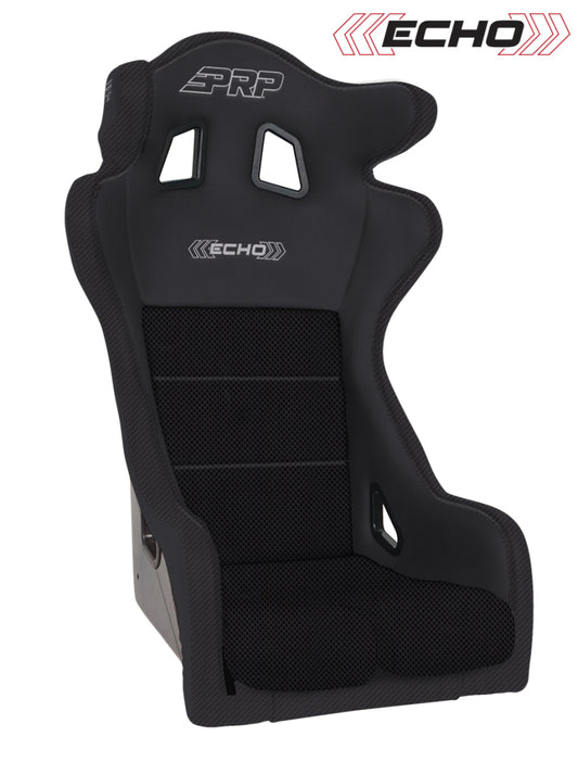 PRP Echo Composite Seat- Black (PRP Black Outline/Delta Black- Black Stitching) A38-201