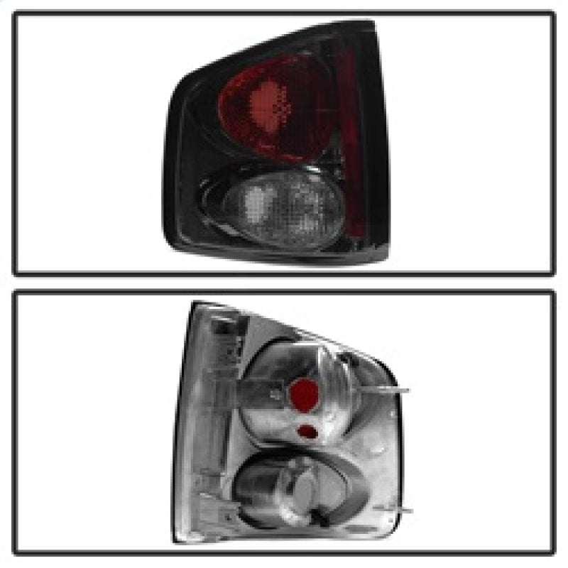 Spyder Chevy S10 94-04/GMC Sonoma 94-04/Isuzu Hombre 96-00 Euro Tail Lights Smke ALT-YD-CS1094-SM - eliteracefab.com