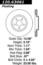 Load image into Gallery viewer, STOPTECH 05-09 CHRYSLER 300 (5.7L V8 EXC SRT-8) FRONT LEFT SLOTTED &amp; DRILLED ROTOR, 127.63061L - eliteracefab.com