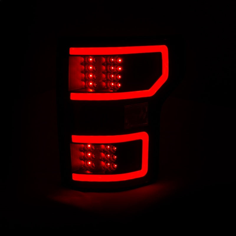 ANZO USA Ford F-150 Led Taillights Black; 2018-2017 - eliteracefab.com