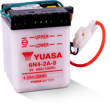 Load image into Gallery viewer, Yuasa 6N4-2A-8 Conventional 6 Volt Battery