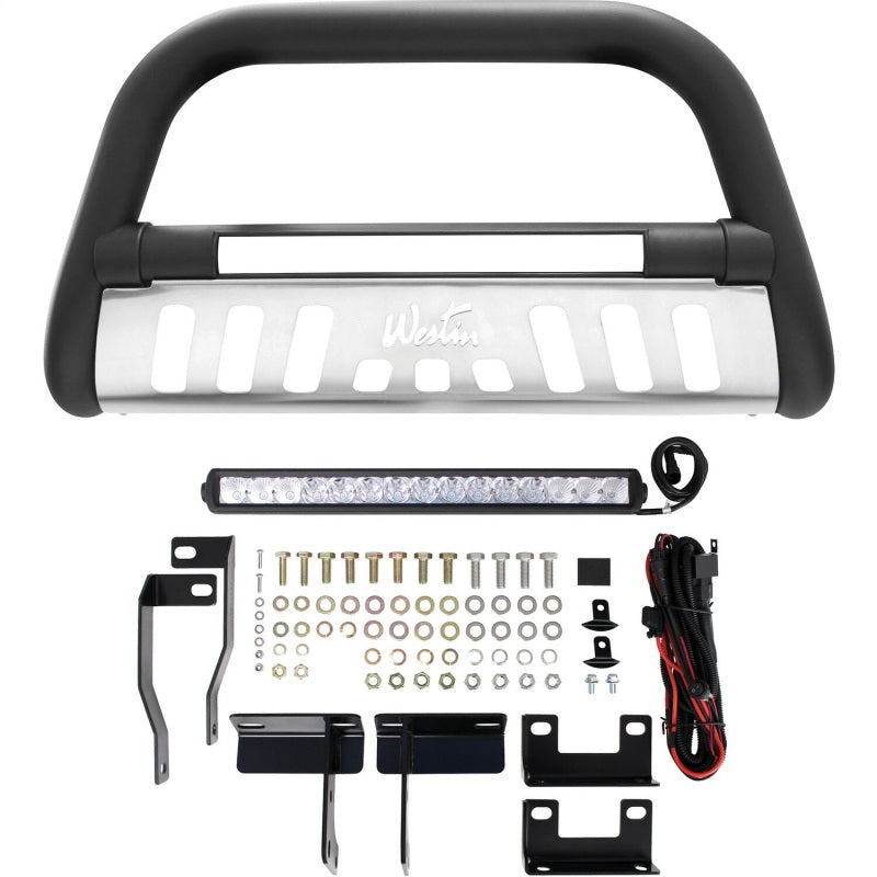 Westin 2009-2018 Dodge/Ram 1500 (Excl. Rebel model) Ultimate LED Bull Bar - Textured Black Westin