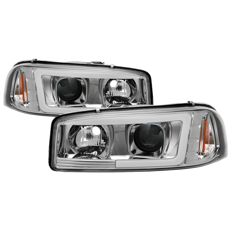 Spyder GMC Sierra 1500/2500/3500 99-06 V2 Projector Headlights - DRL - Chrome PRO-YD-CDE00V2-LB-C - eliteracefab.com