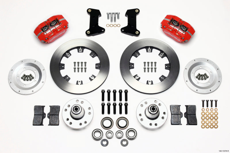Wilwood Dynapro Dust-Boot Front Kit 12.19in Red 74-80 Pinto/Mustang II Disc Spindle only Wilwood