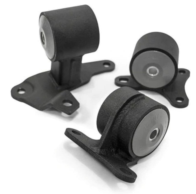 Innovative 90-93 Accord H/F Series Black Steel Mounts 85A Bushings (Auto to Manual)